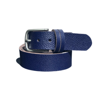 34 mm wide buffalo leather belt in blue color now available across the globe. Mender is now delivering. 1.25 inches wide All waists available Buffalo Leather Blue Color