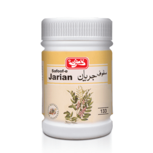 Safoof-e-Jarian effective in treatment of spermatorrhoea, premature ejaculation and related complications. Benefits: Effectively removes the causes of spermatorrhoea and premature ejaculation. Thickens the seminal fluid and eliminates its unnatural and unwilling discharge. Also useful in regaining vitality and vigor. Its effects are enhanced when used with Jarianeen tablets in chronic spermatorrhoea. Suggested Use: 5gm (1 teaspoon) thrice a day with water or milk. English Name Quantity Liquorice 190.81mg Babul Pods 190.81mg Soap Stone 127.20mg Austral Sage 127.20mg Side Effects: Safoof-e-Jarian is time tested herbal product and is free of any side effects. Packaging: 60gm in HDPE Jar Shelf Life: Use within 3 years from the date of manufacturing.