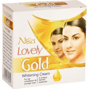 Nisa Lovely Gold Whitening Beauty Cream Natural Remove Pimple, Acne, Dark Spots
