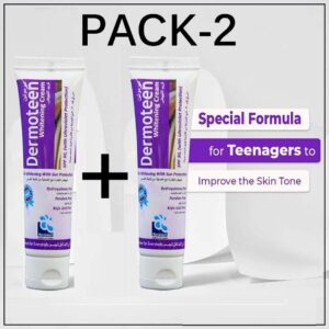 Dermoteen Whitening Cream SPF 30 reduces dark spots & lighten skin tone. Special Formula for teenagers to improve the skin tone & complexion.