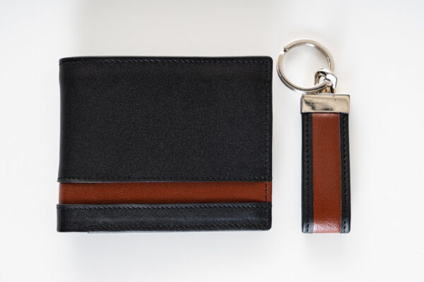 Cow Premium Quality Semi-Veg tanned Leather (Black) Wallet