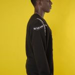Freedom of Mind Vinyl & Canvas Patchwork Sweatshirt with Empowering Message