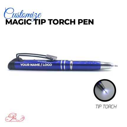 Customizable Tip Torch Pen LED Light with integrated LED illumination and metal design