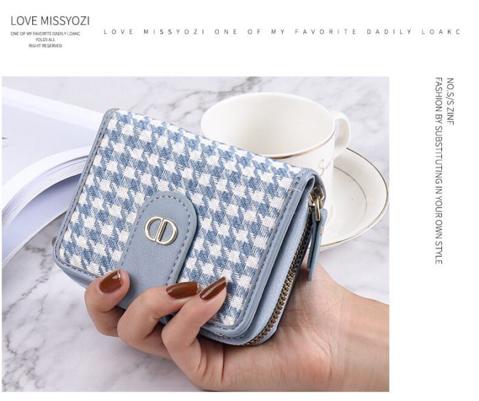 Fashion women's wallet with zipper, large capacity, and PU leather design in various colors