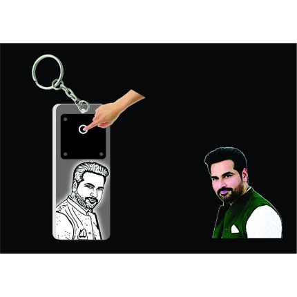 Glowing Transparent Customized Keychain with Personal Image or Text