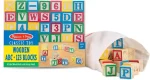 Melissa & Doug Deluxe Wooden ABC/123 Blocks Set - 50 pcs for Toddlers and Kids Ages 2+