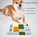 Interactive 3-level dog puzzle toy for mental stimulation with slow feeder design and anti-slip pads