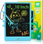 KOKODI 10-inch colorful LCD writing tablet for kids with erasable drawing pad and secure battery compartment