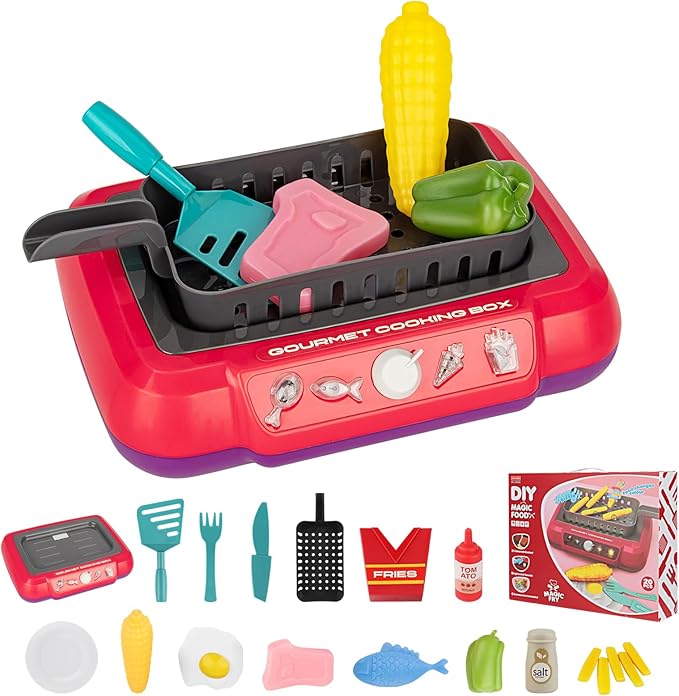 Kids Play Food with Water-Activated Color Changing Toy Set - Fryer and Accessories Kids Play Food with Water-Activated Color Changing Toy Set - Fryer and Accessories