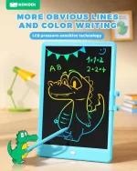 KOKODI 10-inch colorful LCD writing tablet for kids with erasable drawing pad and secure battery compartment