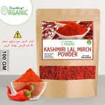 100g pack of Kashmiri Lal Mirch Powder, vibrant red chili powder