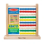 Melissa & Doug Wooden Abacus with 100 Colorful Beads for Early Math Learning