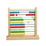 Melissa & Doug Wooden Abacus with 100 Colorful Beads for Early Math Learning