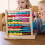 Melissa & Doug Wooden Abacus with 100 Colorful Beads for Early Math Learning