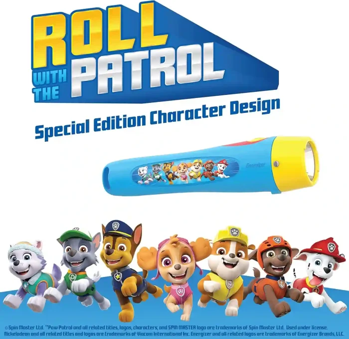 Energizer PAW Patrol LED Flashlights for Kids with Cute Designs and Included Batteries