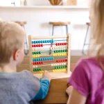 Melissa & Doug Wooden Abacus with 100 Colorful Beads for Early Math Learning