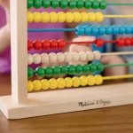 Melissa & Doug Wooden Abacus with 100 Colorful Beads for Early Math Learning