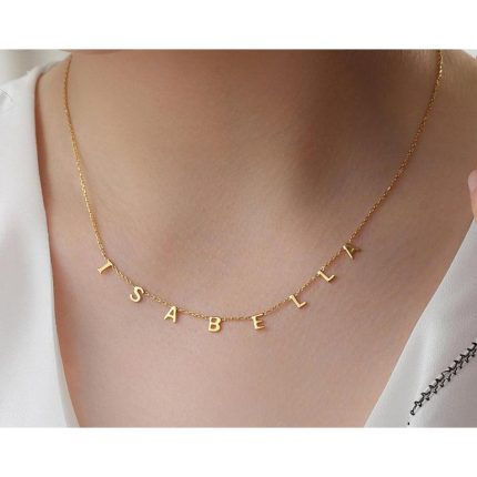 Trendy customized necklace for best friends made of brass alloy with adjustable chain