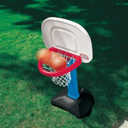 Little Tikes Easy Score Basketball Set with adjustable height and 3 soft basketballs