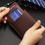 Men's short multi-function wallet with draw card holder, stylish and casual