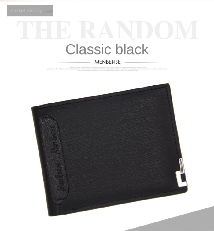 Men's short multi-function wallet with draw card holder, stylish and casual