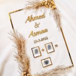 Customized Nikkah thumb impression board/frame in 9x12 inches acrylic for wedding memories