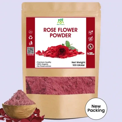 Rose Petals Powder 100g Pack for Skincare and Culinary Uses