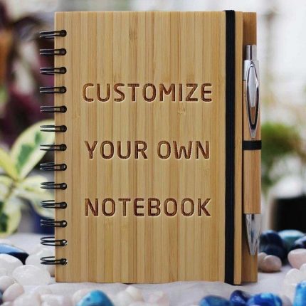 Customized Wooden Diary with Name & Picture Engraving and Wooden Pen – Ideal Gift for Friends and Family