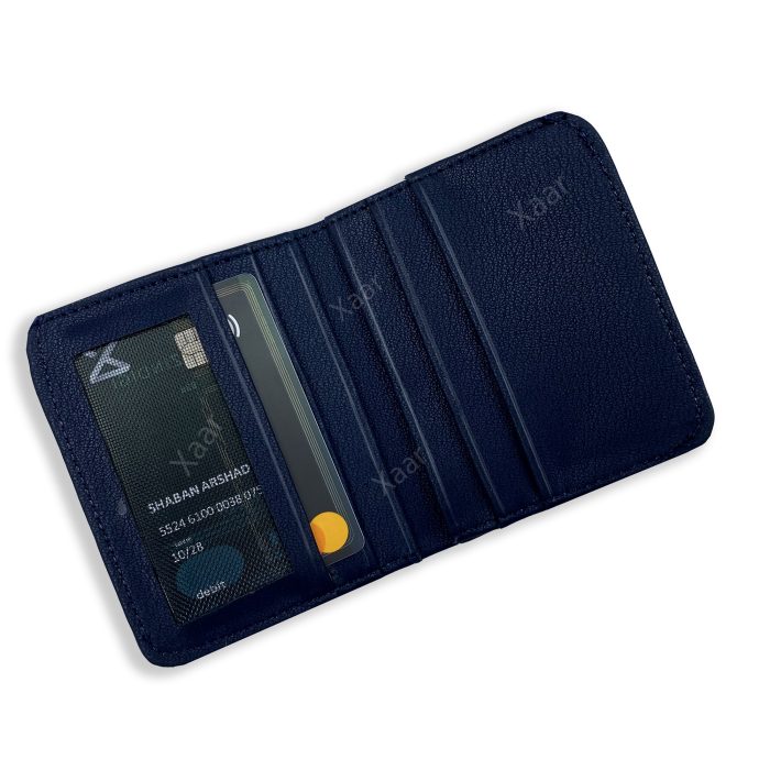 Slim and lightweight long wallet for men made of PU leather with card holder compartments