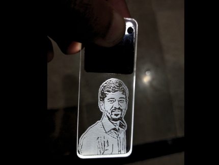 Glowing Transparent Customized Keychain with Personal Image or Text