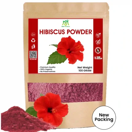 Organic Hibiscus Flower Powder 100g – Natural Herbal Supplement