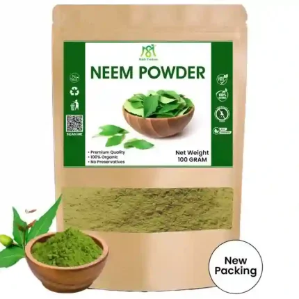 Organic Neem Leaf Powder 100g for Skin, Hair, Nails, and Plants