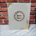 Velvet Customized Nikkah Booklet in 8 x 12 size, personalized for a memorable wedding ceremony