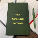 Leather PU Customized Notebook & Pen Set – Perfect for Corporate Gifting, includes a 200-page notebook and customizable pen
