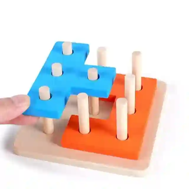 Creative Wooden Puzzle Activity Toy for Kids