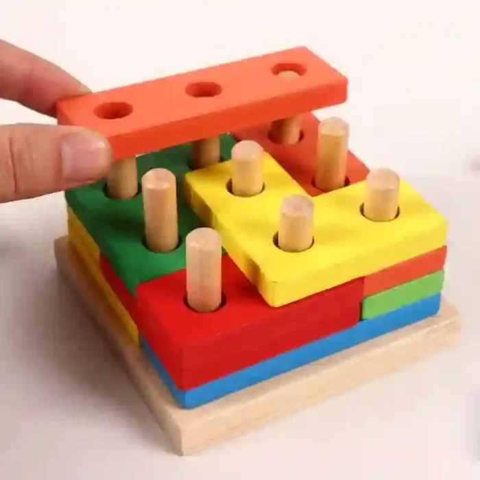 Creative Wooden Puzzle Activity Toy for Kids