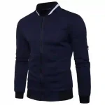 Men's Navy Blue Casual Lightweight Blazer - Comfortable Windbreaker Jacket