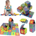 Kids Foam Play Mat - Interlocking Alphabet and Numbers Puzzle Tiles