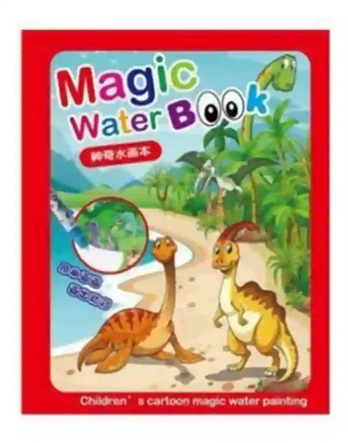 Reusable Magic Water Drawing Book with Animal, Universe, and Dinosaur Themes – Educational Toy for Kids