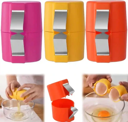 Egg Shell Opener kitchen gadget for cracking hard or soft-boiled eggs with clean precision