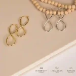 Pori Jewelers Sterling Silver Infinity Hoop Earrings - Hypoallergenic and Elegant Design