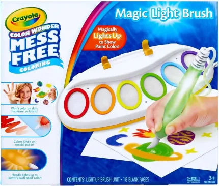 Crayola Color Wonder Magic Light Brush Mess-Free Painting Station for Kids