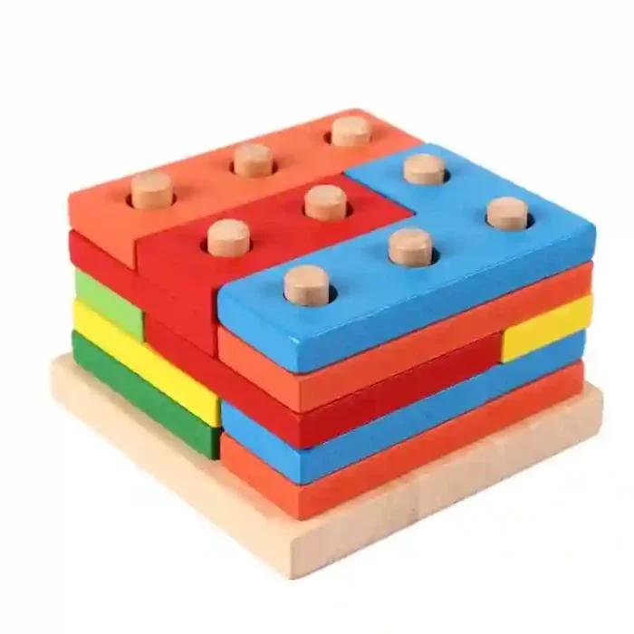 Creative Wooden Puzzle Activity Toy for Kids