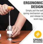 Eparé Egg Cups with stainless steel egg topper, spoons, egg holders, and a color-changing timer for soft boiled eggs