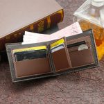 Men's Short Frosted Leather Wallet with Multi-Slot Coin Pocket, Photo Holder, Vintage Design