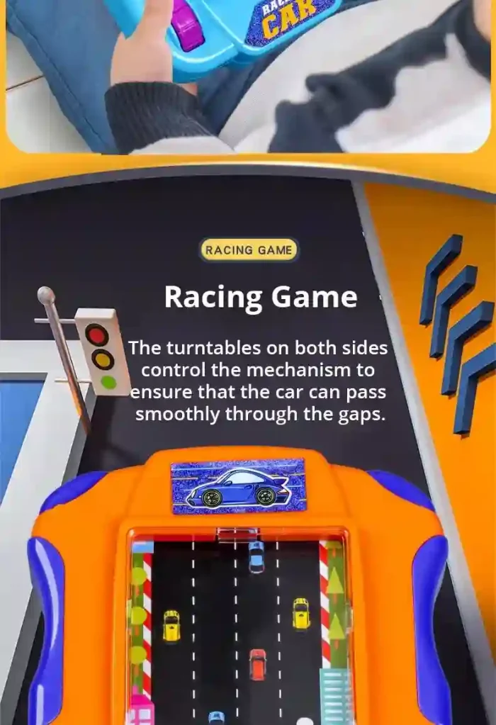 Race Car Game toy for kids with adventure palm design, lightweight and durable plastic