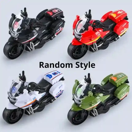 Inertia Motorcycle Toy for Kids in Random Styles