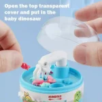 Mini Dinosaur Claw Machine Toy with colorful design, easy controls, and 8 random dinosaur toys