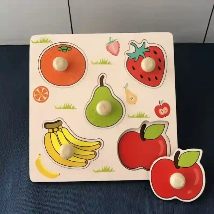 Children's Hand Scratch Board - Montessori Fruit Cognitive Puzzle Toy