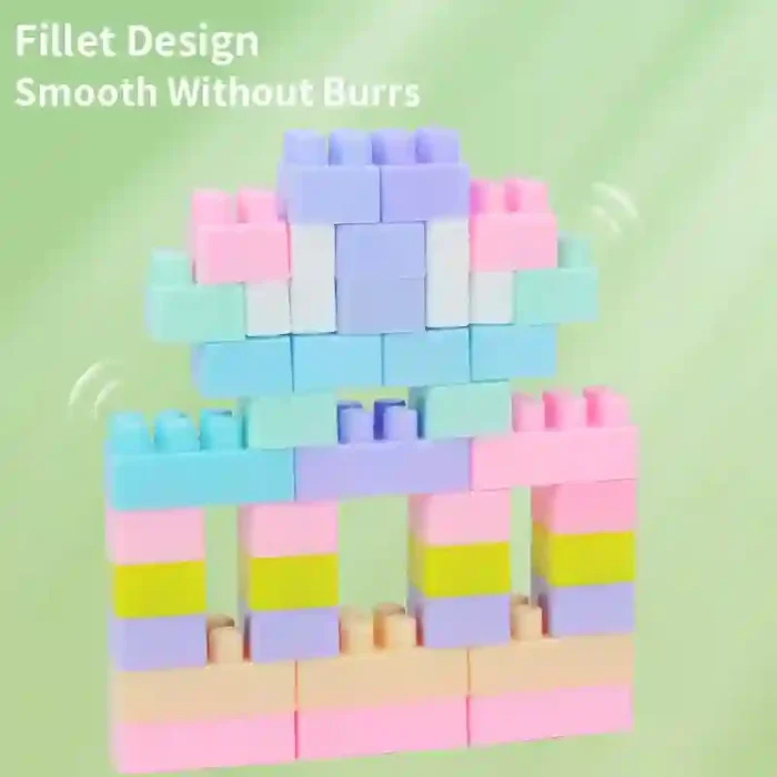 Small particle building block toy for kids with multicolor educational blocks